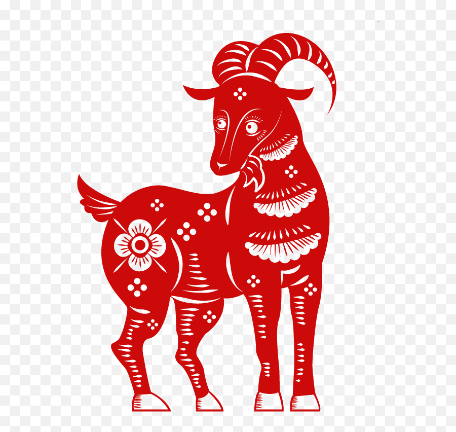 Download Hd Chinese Zodiac Goat - Chinese Zodiac Goat Png Year Of The Goat 2018,Goat Transparent Background