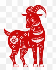 Download Hd Chinese Zodiac Goat - Chinese Zodiac Goat Png Year Of The Goat 2018,Goat Transparent Background