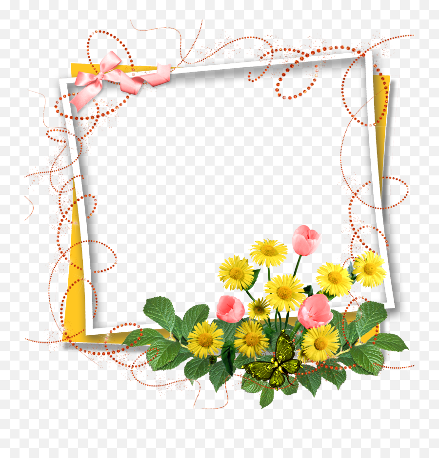 Greeting Note Birthday Cards Icon - Birthday Photo Frame Design Png,Flower Frame Png