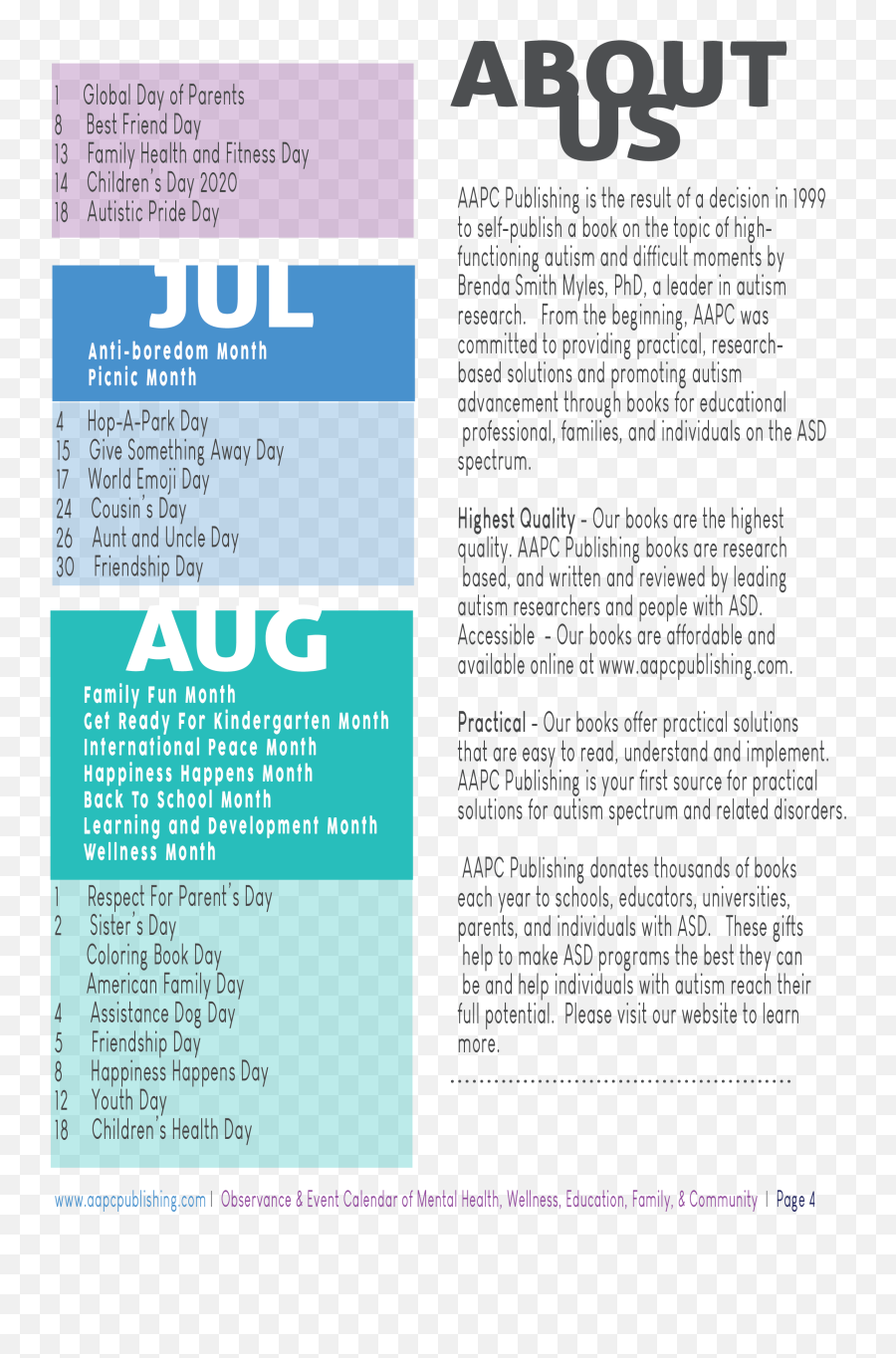 Calendar Of Dates In Observance Mental Health Wellness - World Health Calendar 2020 Png,Calendar Emoji Png