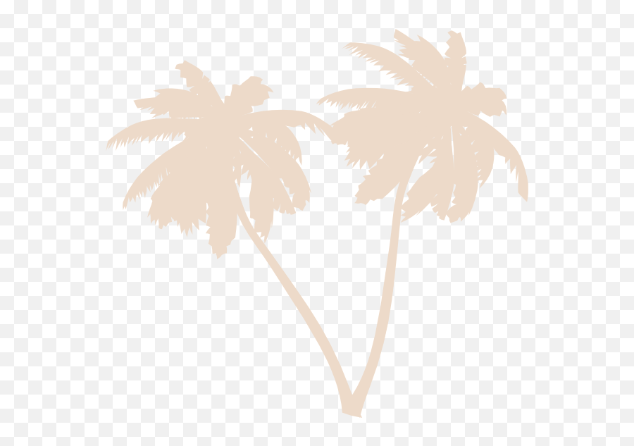 Sky Blue Palms Clip Art - Vector Clip Art Coconut Tree White Png,Palms Png