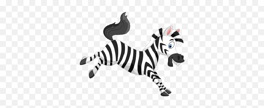 Free Zebra Animated Cliparts Download Clip Art - Cartoon Zebra Png,Zebra Png