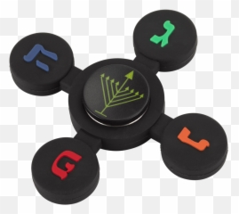 Fidget Dreidel Black - Dreidel Fidget Spinner Full Size Baby Toys Png,Spinner Png