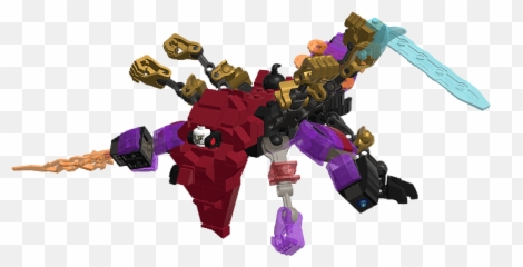 Mecabrickscom Calamity Ganon U2014 Scourge Of Hyrule Castle - Calamity Ganon Model Png,Ganon Png