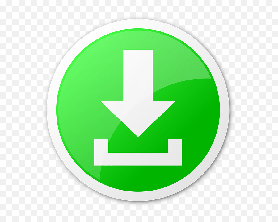 Large Green Arrow Download Button - Download Icon Png Small,Download Icon Png