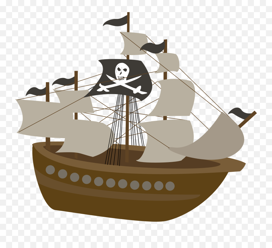 Ship Cartoon Png 3 Image - Pirate Ship Drawing For Kids,Ship Transparent