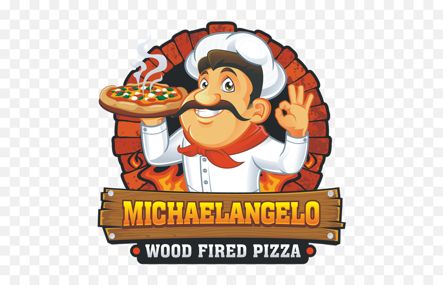 Michelangelo Wood Fired Pizza - Woodfire Pizza Cartoon Png,Michelangelo Png