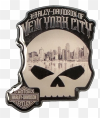 Harley - Davidson NYC Skullsky Pin 105th Anniversary png