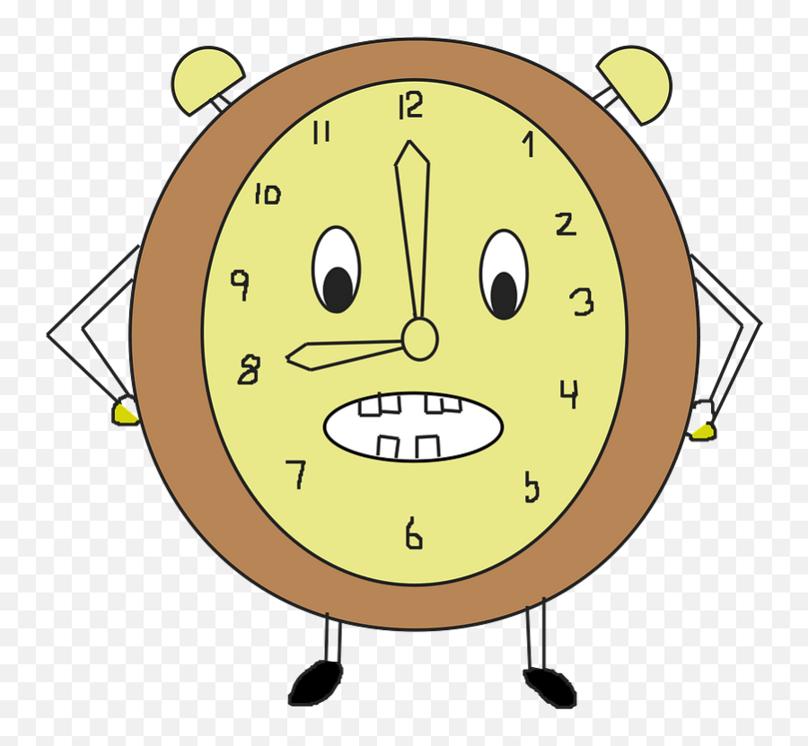 Clock With A Face Arms And Legs Clipart Free Download - Clock With Arms And Legs  Png,Cartoon Legs Png - free transparent png images 
