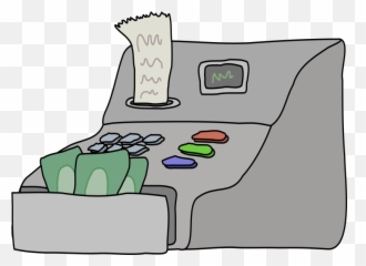 Receipt Cash Register Clipart - Transparent Cartoon png