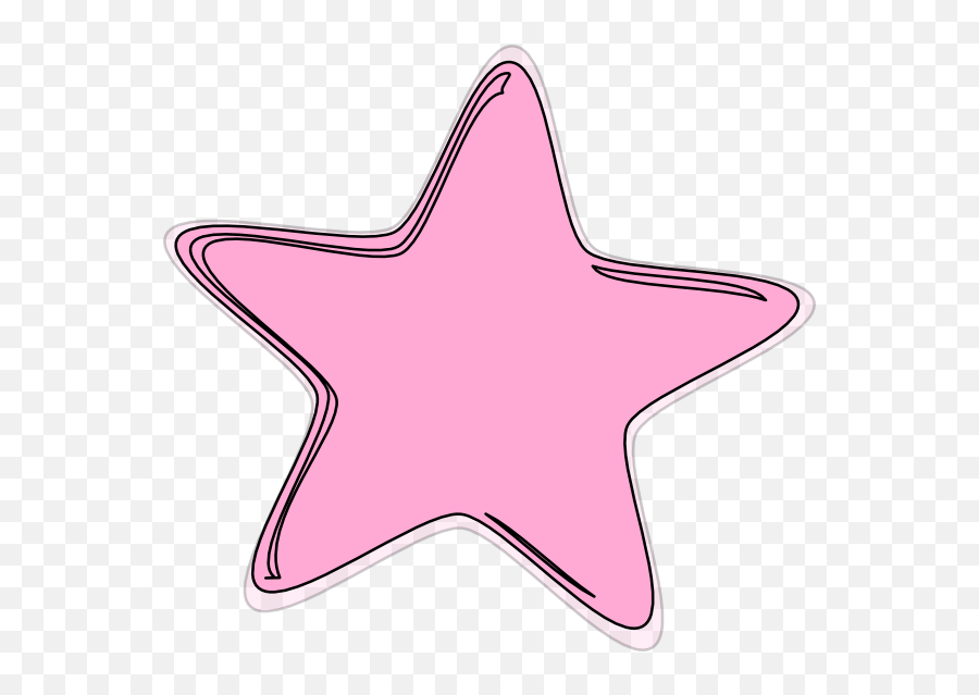Pink Star Vector Drawing - Clip Art Png,Star Vector Transparent