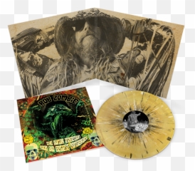Rob Zombie U2018the Lunar Injection Kool Aid Eclipse Conspiracyu2019 Limited - Edition Beer U0026 Mustard Swirl Vinylu2014 Only 750 Made Lunar Injection Kool Aid Eclipse Conspiracy Vinyl Png,Kool Aid Png