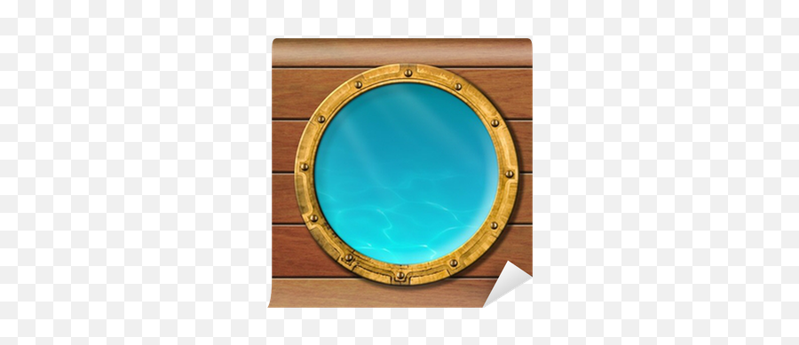 Underwater View Wall Mural Pixers - Oblò Nave Png,Porthole Png