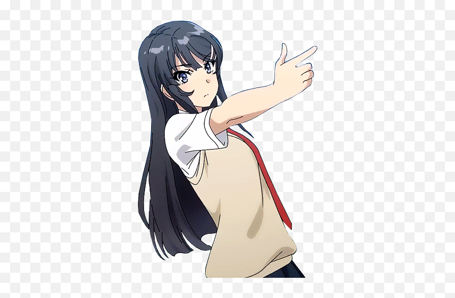 Pin - Mai Seishun Buta Yarou Gif Png,Anime Gif Transparent