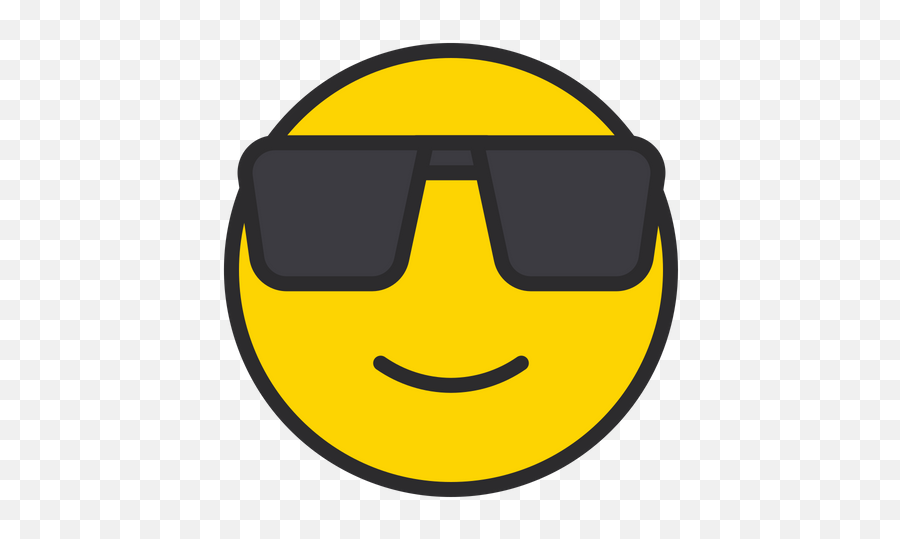 Free Smiling Face With Sunglasses Emoji Icon Of Colored - Sunglasses Emoji Icon Png,Smile Face Icon