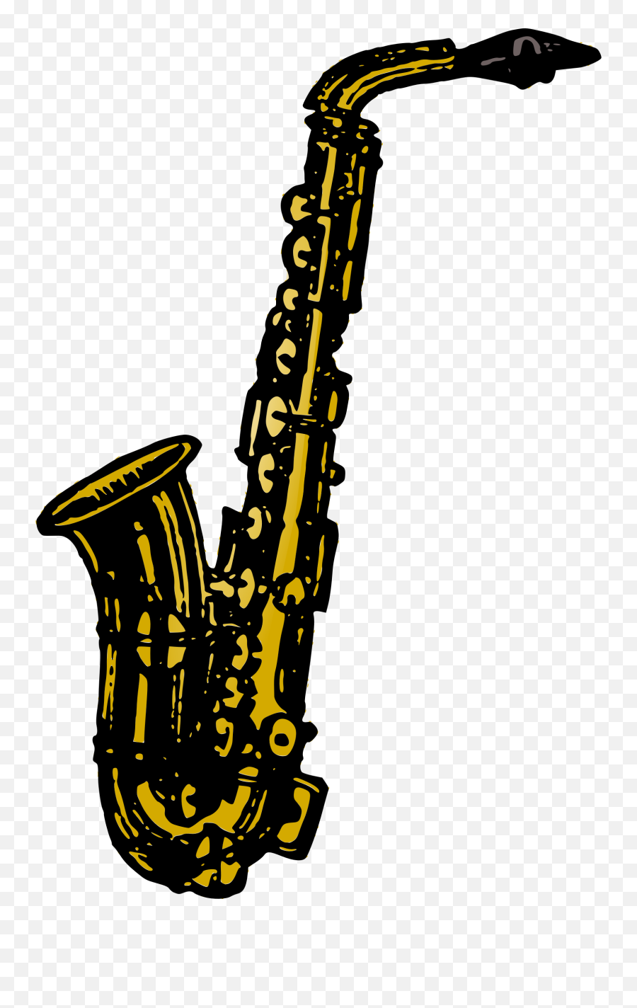 Basic Saxophone Free Svg - Saxophone Png,Saxophone Transparent Background