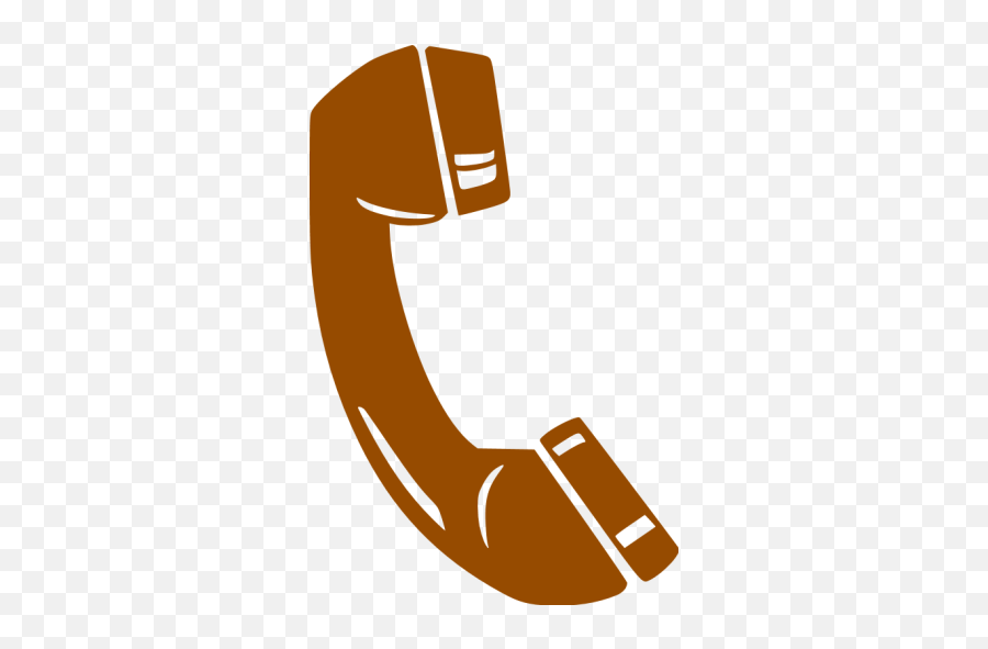 Brown Phone 28 Icon - Free Brown Phone Icons Phone In Brown Color Png,Telephone Icon Png Transparent