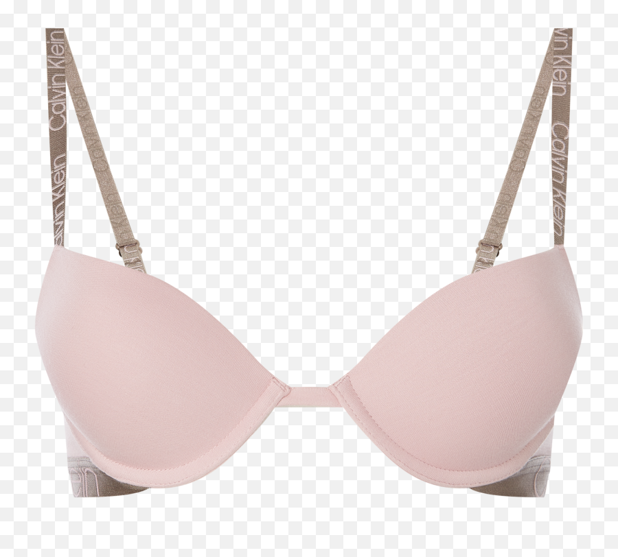 Calvin Klein Underwear U2013 Biustonosz Push - Up Z Fiszbinami U2014 Watowany U2013 Ciemnoróowy Solid Png,Calvin Klein Icon Perfect Push Up Bra