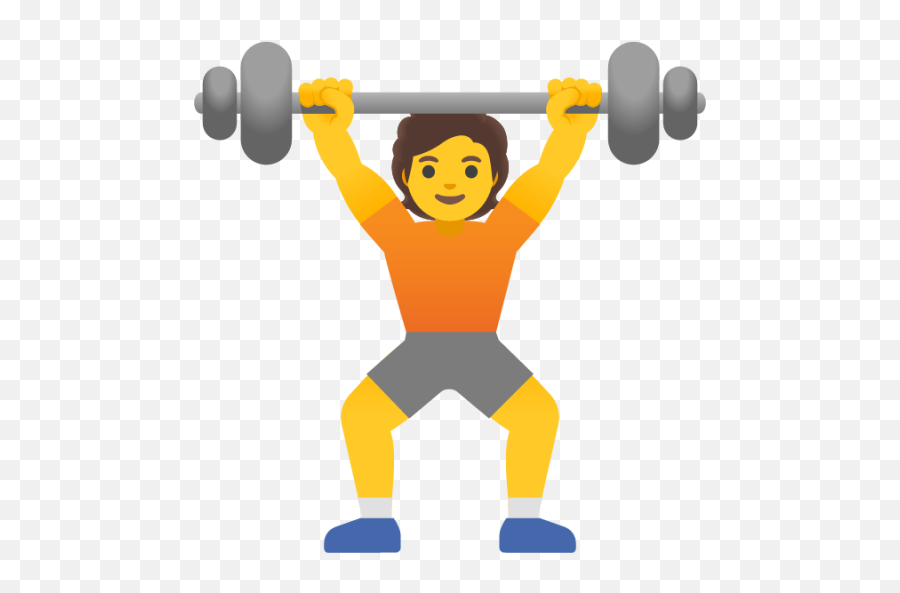 Person Lifting Emoji - Weight Lifting Emoji Png,Weightlifter Icon