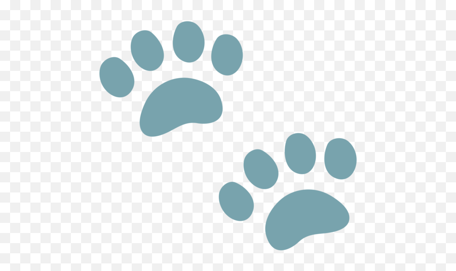 Paw Prints Emoji - Android Emoji Animals Png,Paw Icon