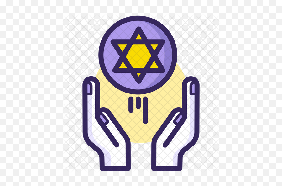 Faith Icon Of Colored Outline Style - Israel Funny Party Cartoon Png,Faith Png