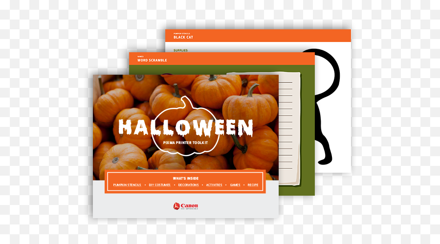 Canon Online Store Free Halloween Printables - Gourd Png,Free Halloween Icon Set