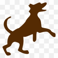 Free Dog Cliparts Transparent Download - Silhouette Art png