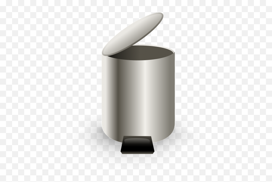 Trashcan Rubbish Bin Trash Public Domain Image - Freeimg Trash Can Cartoon White Background Png,Trash Can Icon Black And White