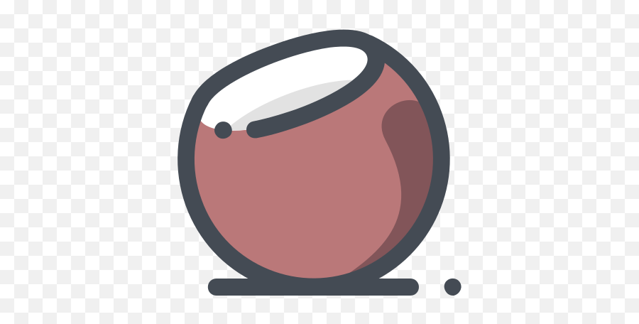 Coconut Icon In Pastel Style - Stoneware Png,Coconut Icon