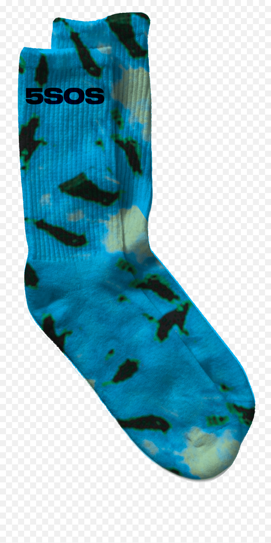 Bravado - 5sos 5 Seconds Of Summer Socks 5sos Tie Dye Blue Png,5 Seconds Of Summer Logo