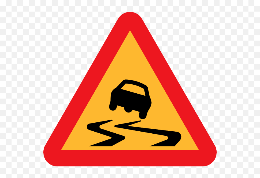 Slippery Road Sign Clip Art 109473 Free Svg Download 4 Png Highway Icon Vector