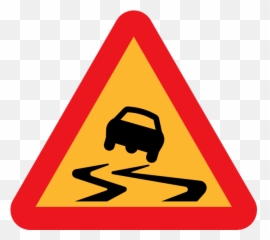 Slippery Road Sign Clip Art 109473 Free Svg Download Png