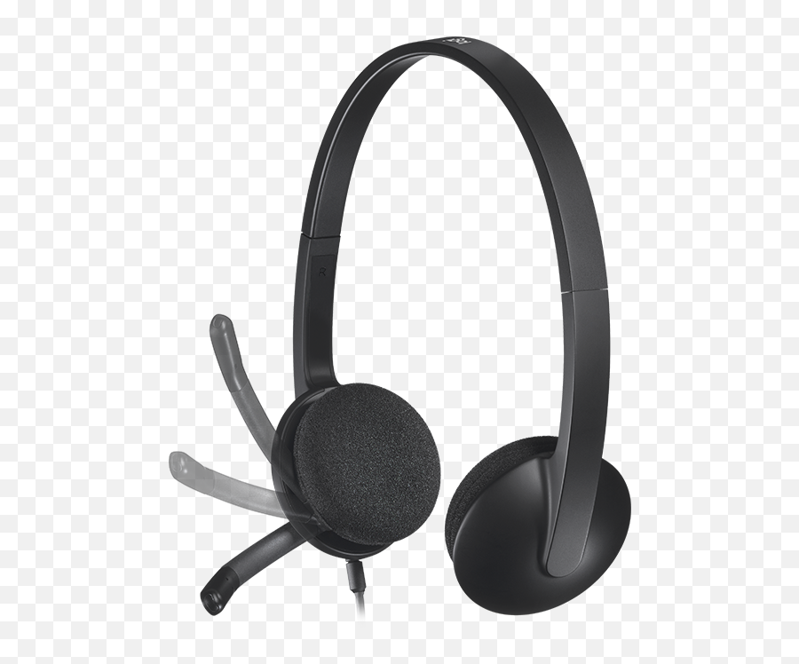 Logitech H340 Usb Headset With Noise - Logitech H340 Png,Headphones Transparent Background