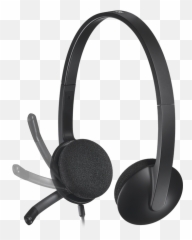 Logitech H340 Usb Headset With Noise - png