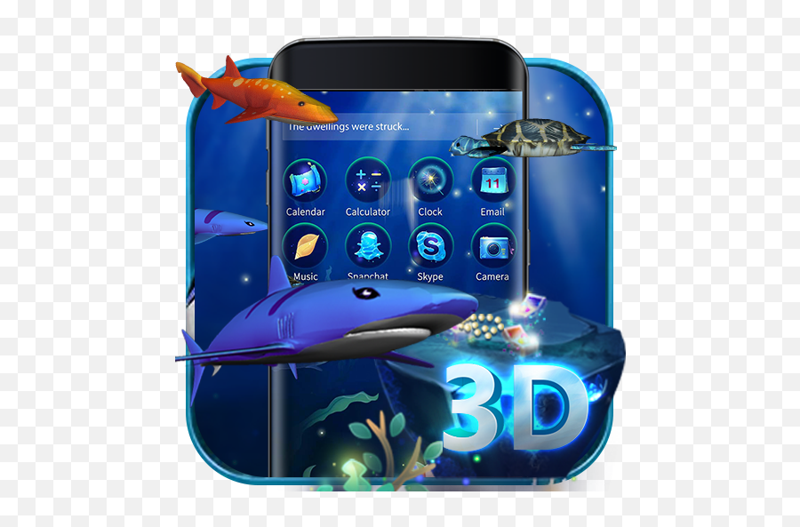 About 3d Ocean Aquarium Dynamic Fish Theme Skin Png Skype Icon