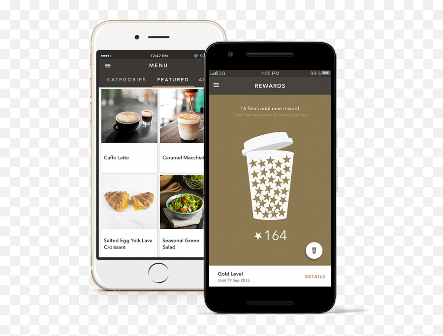 Coffee Mobile Application Starbucks Android Cafe Clipart - Starbucks Rewards Program App Png,Starbucks Coffee Transparent