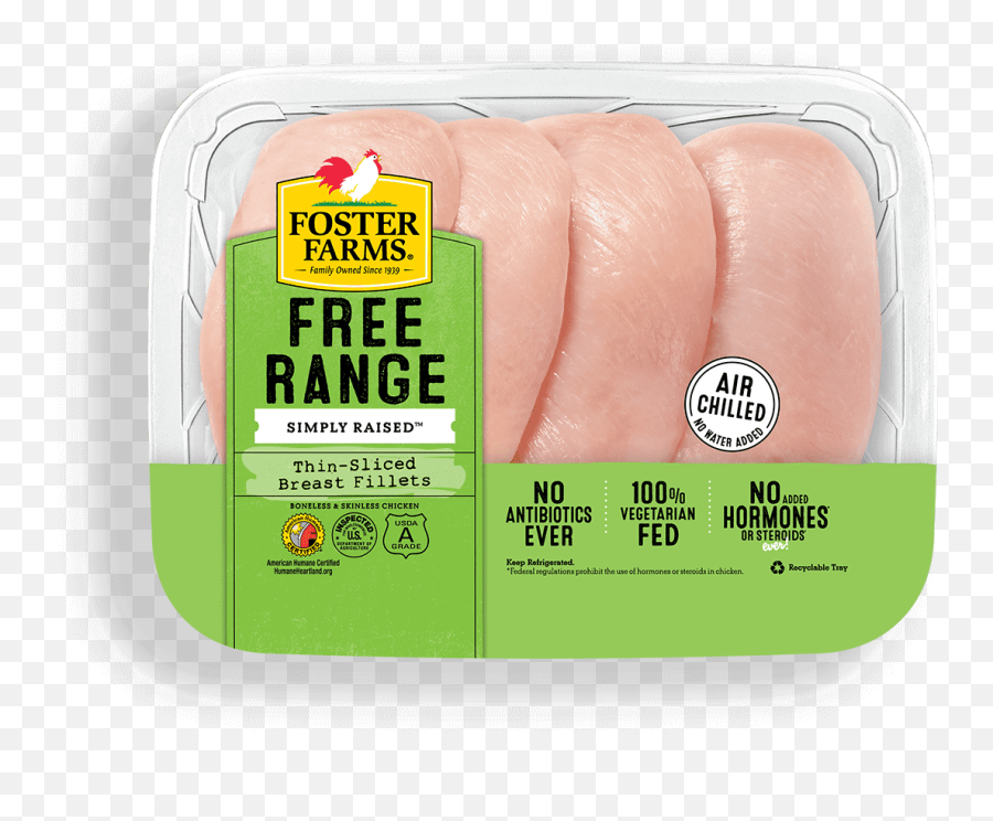 Free Range Thin - Chicken Breast Png,Chicken Breast Png