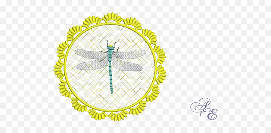 Art Of Embroidery - Circle Dragonfly Machine Embroidery Circle Png,Dragonfly Png