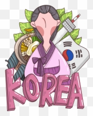 Cartoon Creative Tidal Korean Element - Png