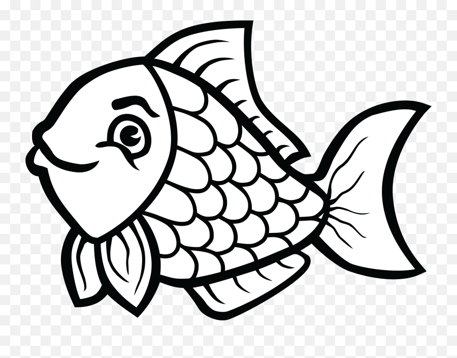 Clip Art Transparent Download Of Fish In Black And White Rr - Fish Clipart Black And White Png,Fish Png Transparent