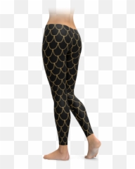 Gold Chain Mermaid Scales Leggings U2013 Brave New Look - Low Rise Leggings Png,Mermaid Scales Png