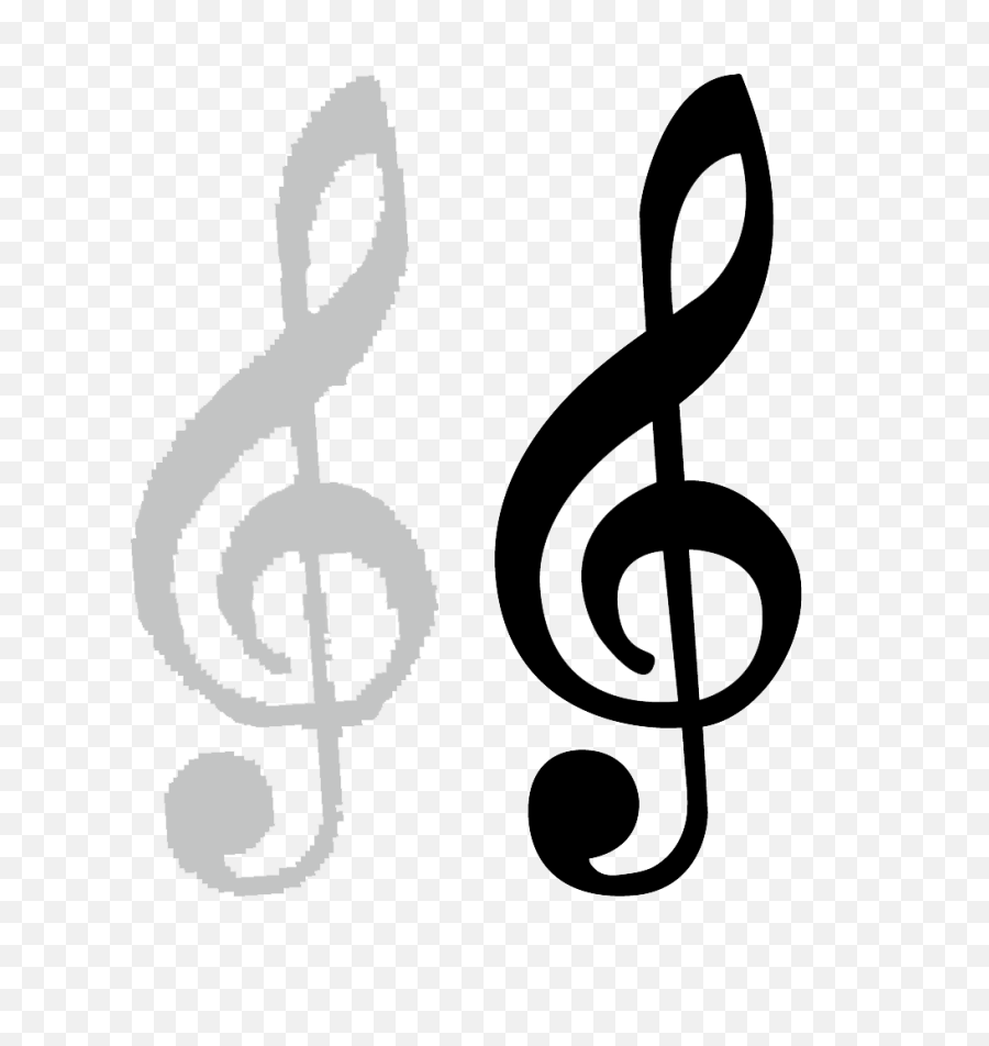 Clef Note Png Transparent Images - Transparent Background Treble Clef Notes,Bass Clef Png