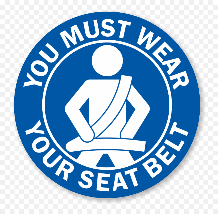 Safe Clipart Seatbelt - Wear Seat Belt Sign Png,Seatbelt Png