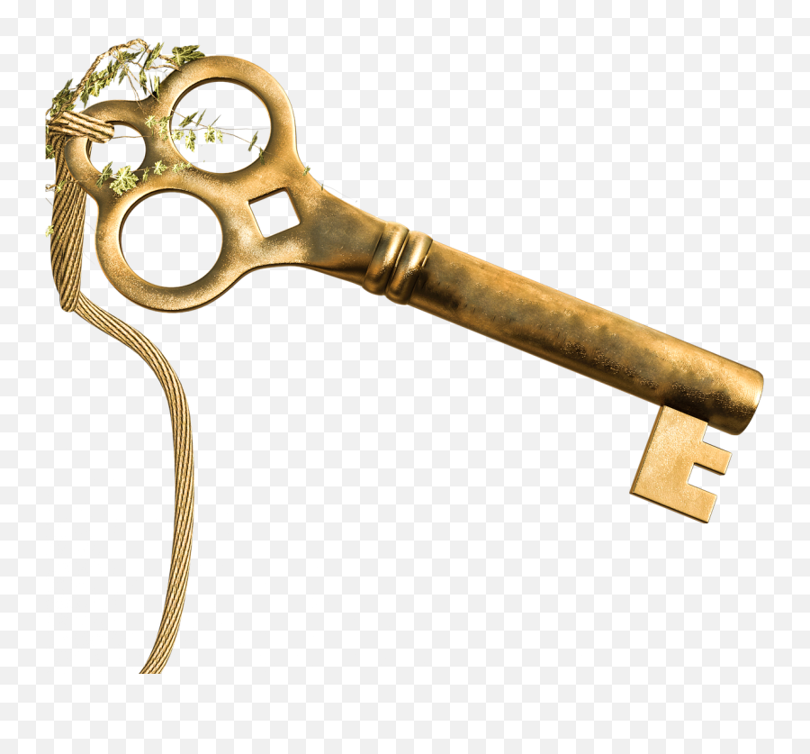 Key Gold Full Body - Blessings Key Png,Gold Key Png