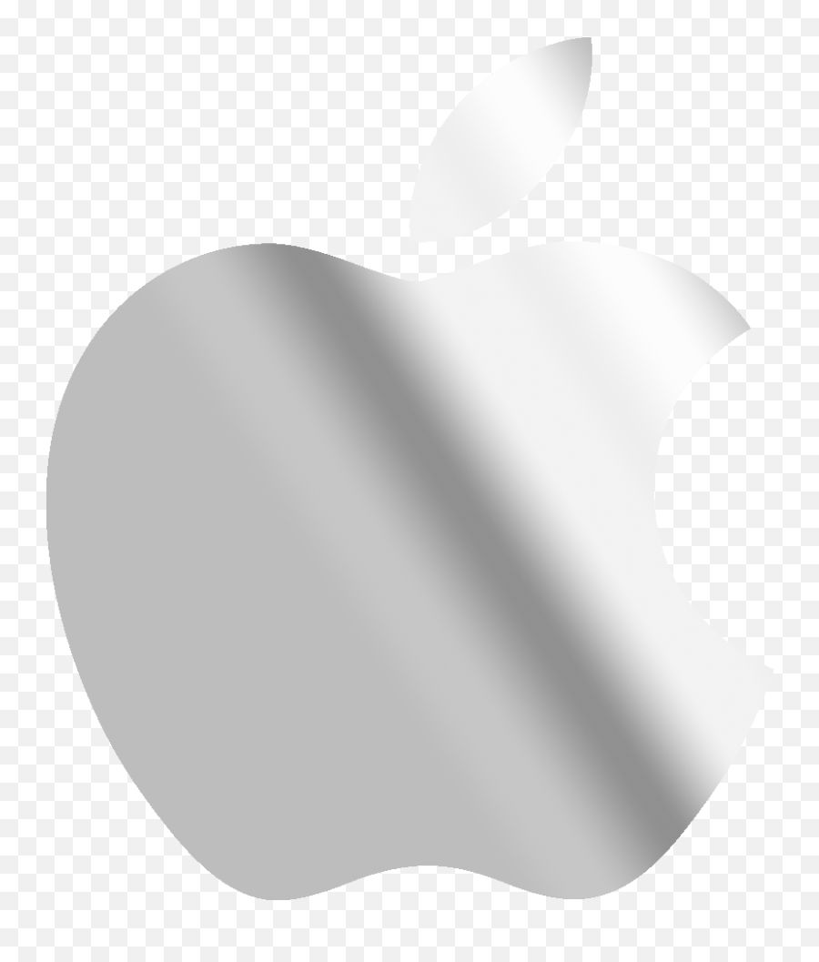 Apple Logo Silver Png Clipart Background Real - Silver Apple Logo Png,Apple  Logo White - free transparent png images 