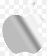 Apple Logo Silver Png Clipart Background Real - Png