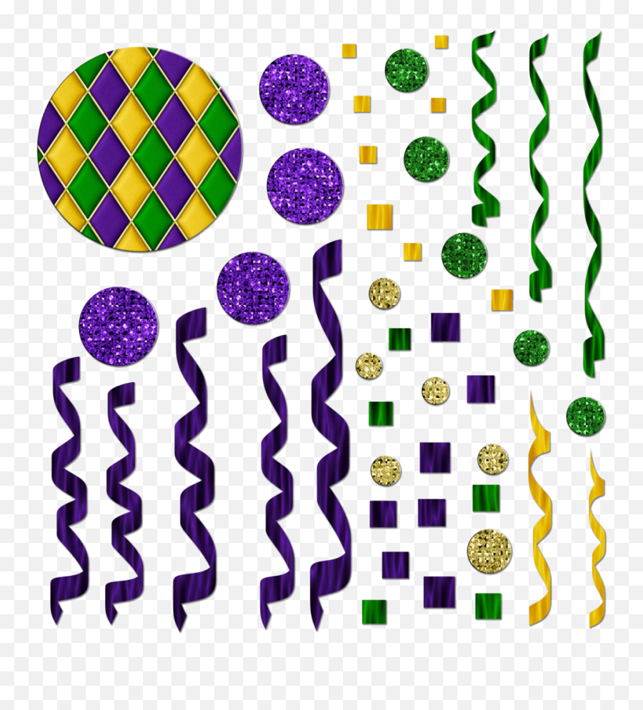 Download Free Png Mardi Gras Themed Streamersconfetti - Confettis Mardi Gras Png,Streamers Png