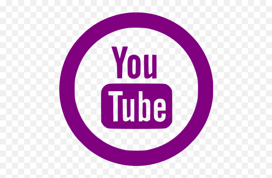Purple Youtube 5 Icon - Free Purple Site Logo Icons Youtube Png,Youtube Logo.png
