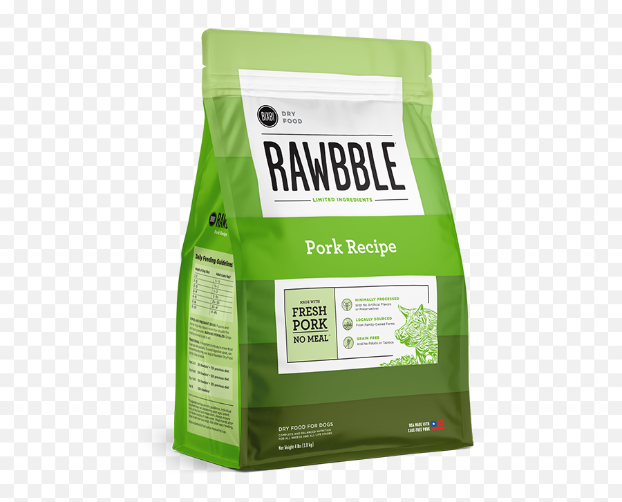 Rawbble Dry Dog Food - Pork Recipe Bixbi Pet Bixbi Rawbble Freeze Dried Duck Dog Food Png,Dry Grass Png