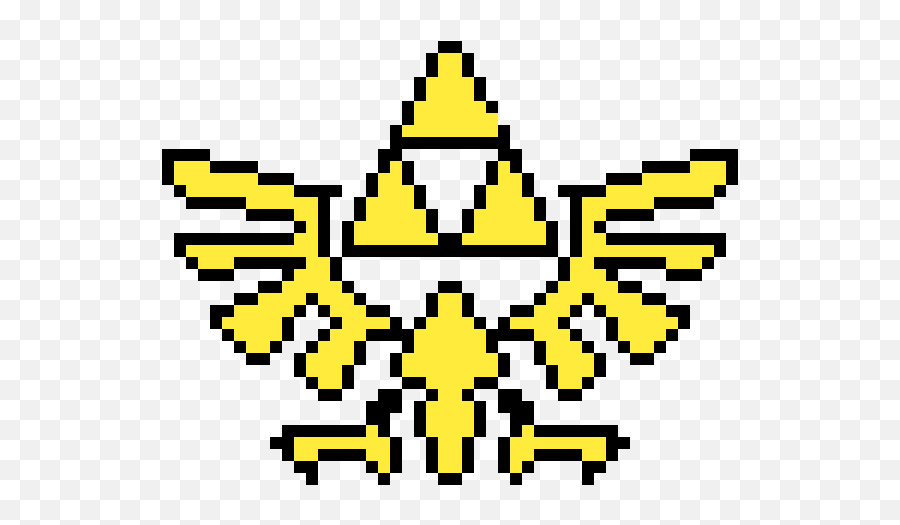 Pixilart - Triforce Emblem By Mryep Pixel Art Zelda Png,Triforce Transparent